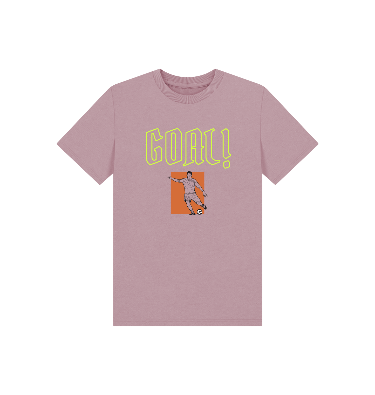 Mauve Printed Kids T-Shirt Front