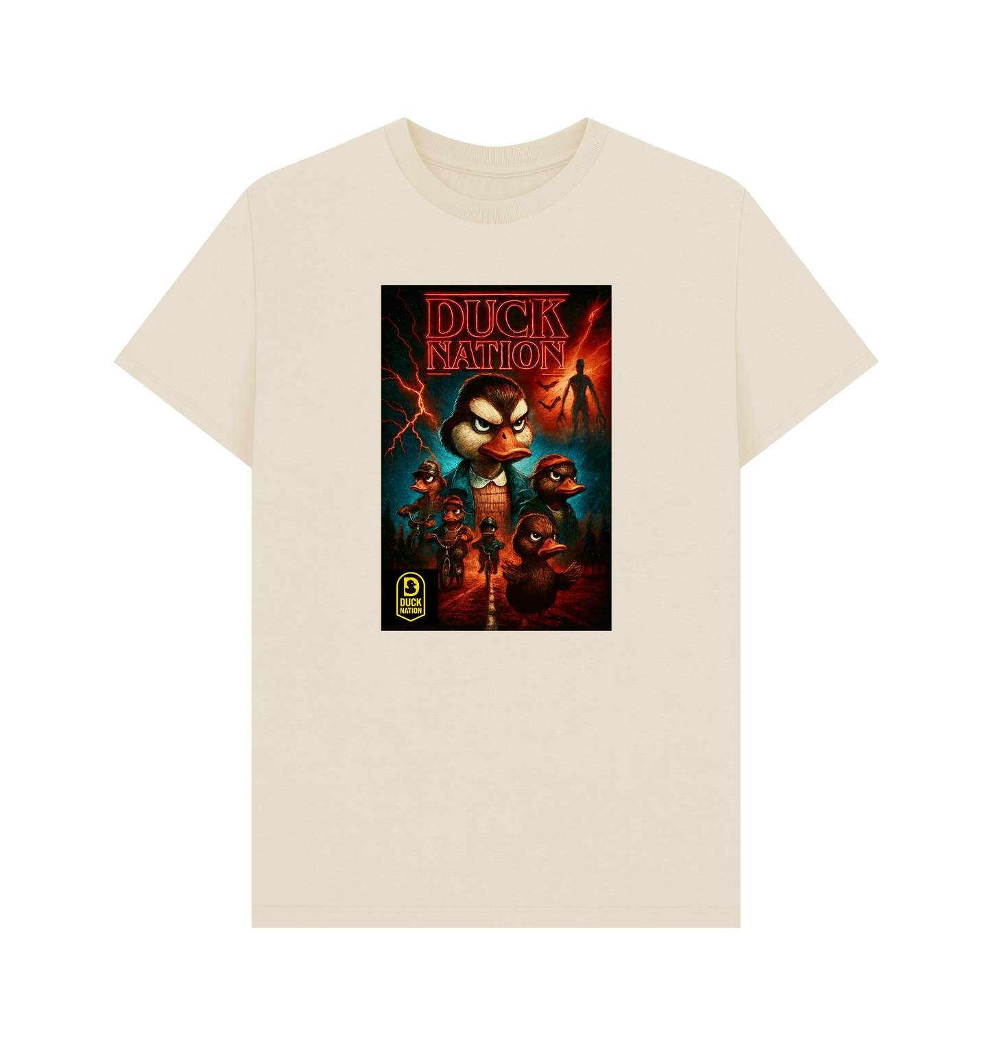 Unisex Duck Nation T-shirt with Unique Upside Down Theme Design - Duck Nation