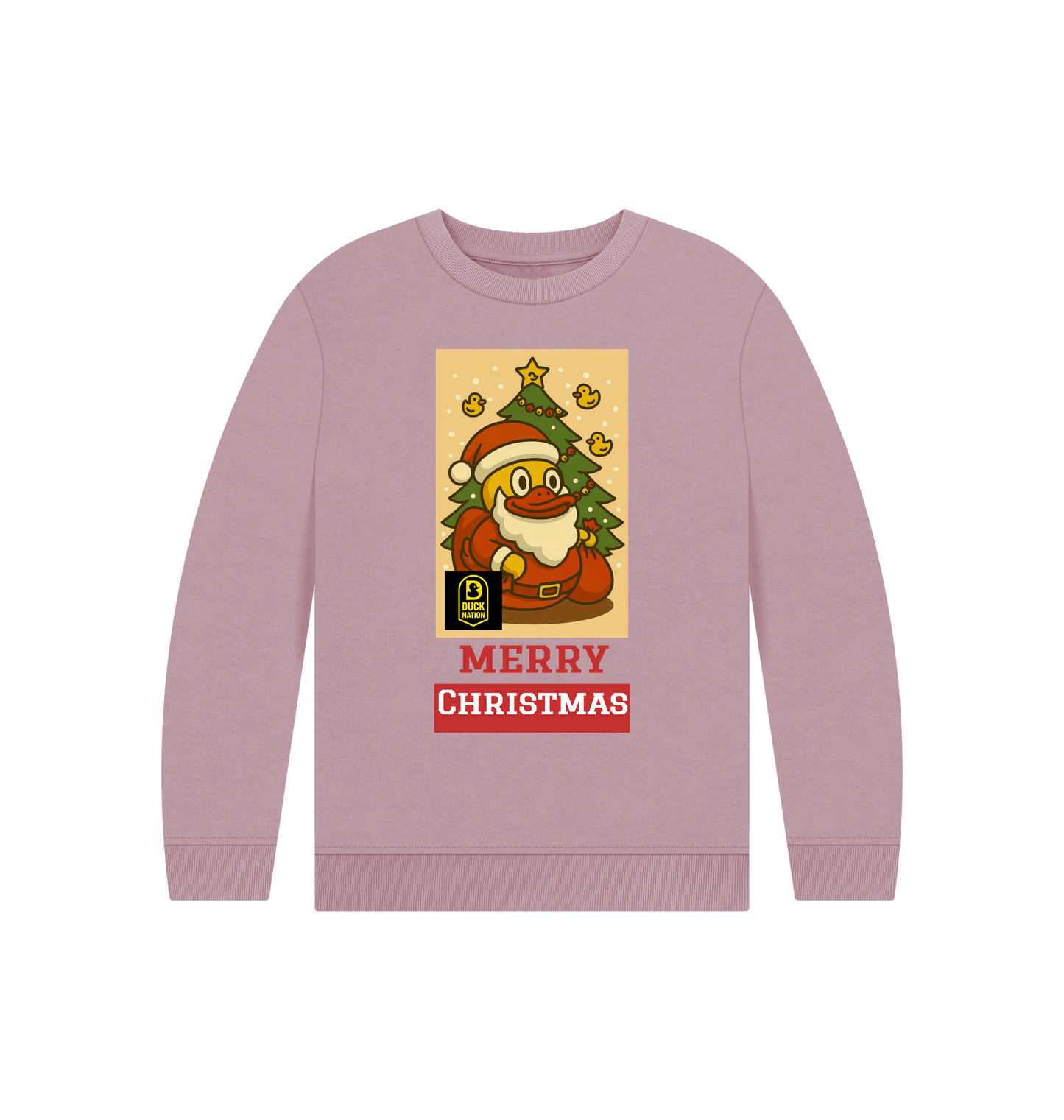 Kids Christmas Jumper - Duck Nation Santa Jumper for Kids - Duck Nation