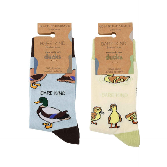 Ducks Bamboo Socks Bundle - Set of 2 Bamboo Sock Pair - Duck Nation