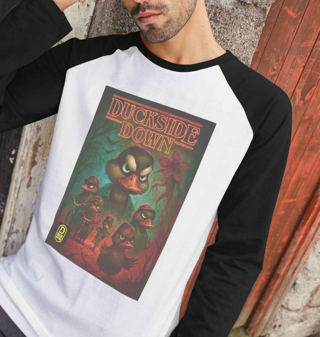 Men’s T-Shirt Duck Nation Duckside Down Retro Tee - Duck Nation