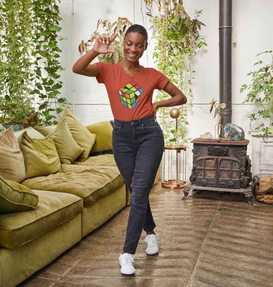 Women’s Retro Rubic Cube T-shirt