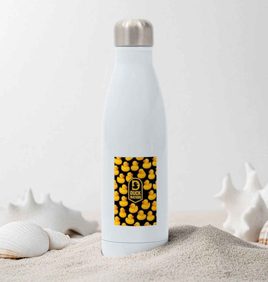 Duck Nation Water Bottle with Stylish Duck Wallpaper Design - Duck Nation
