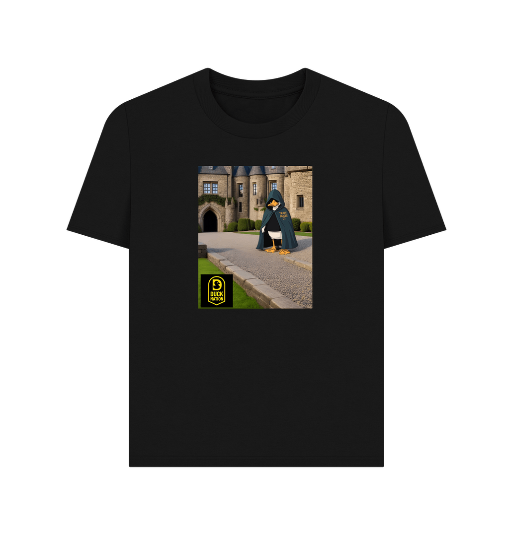 Black Printed T-shirt Front