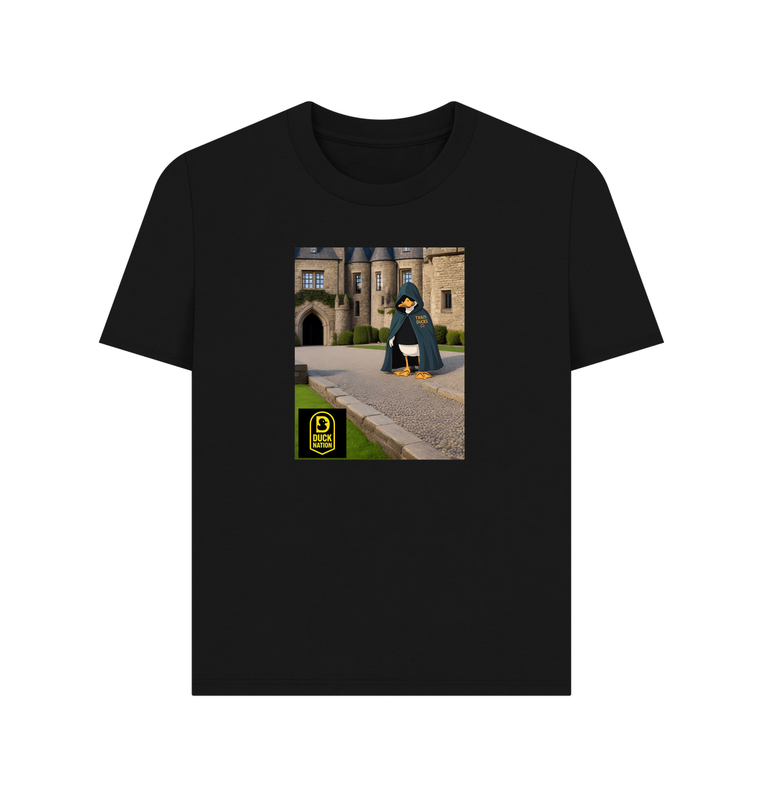 Black Printed T-shirt Front