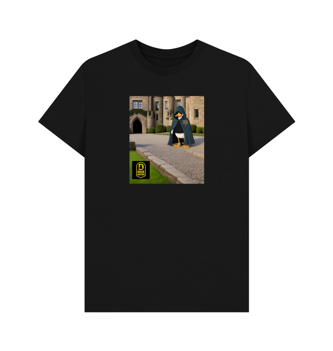 Black Printed T-shirt Front