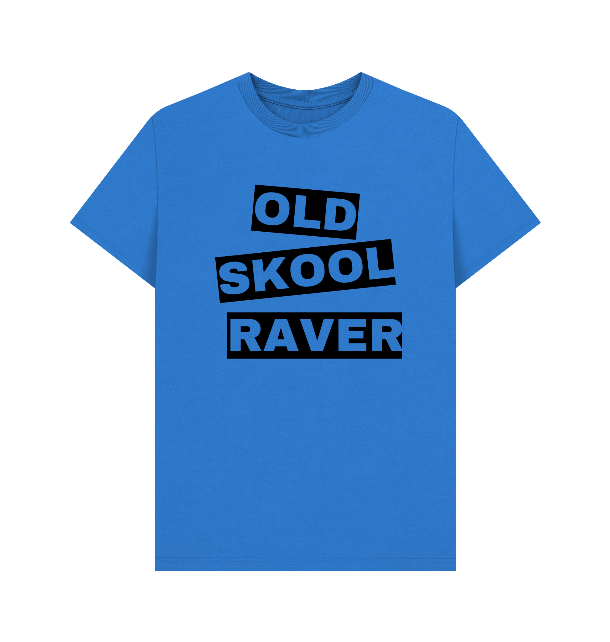 Bright Blue Printed T-shirt Front