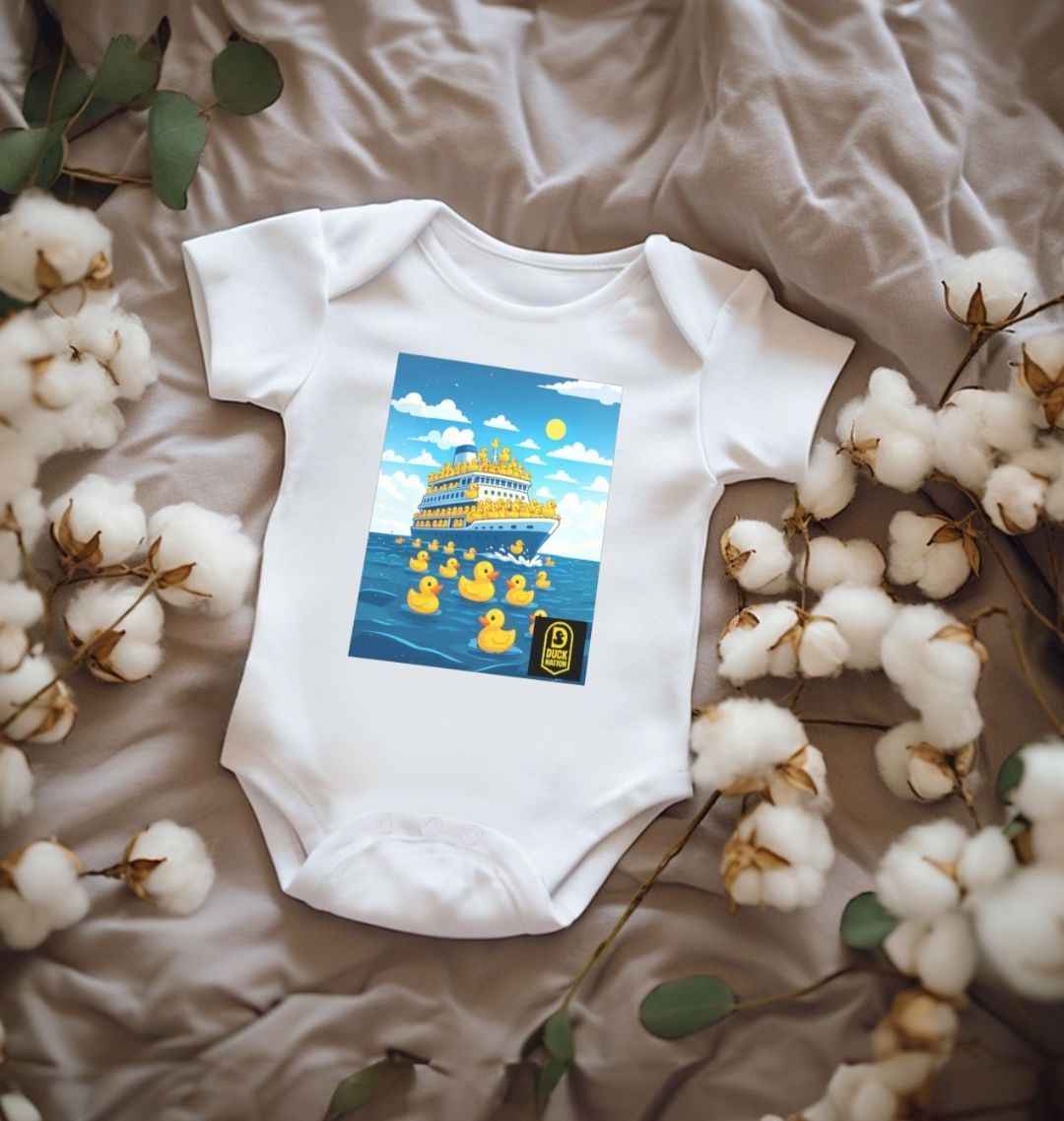 Baby Duck Nation Just Cruising Sleepsuit - Adorable Baby Duck Sleepsuit for Cozy Comfort - Duck Nation