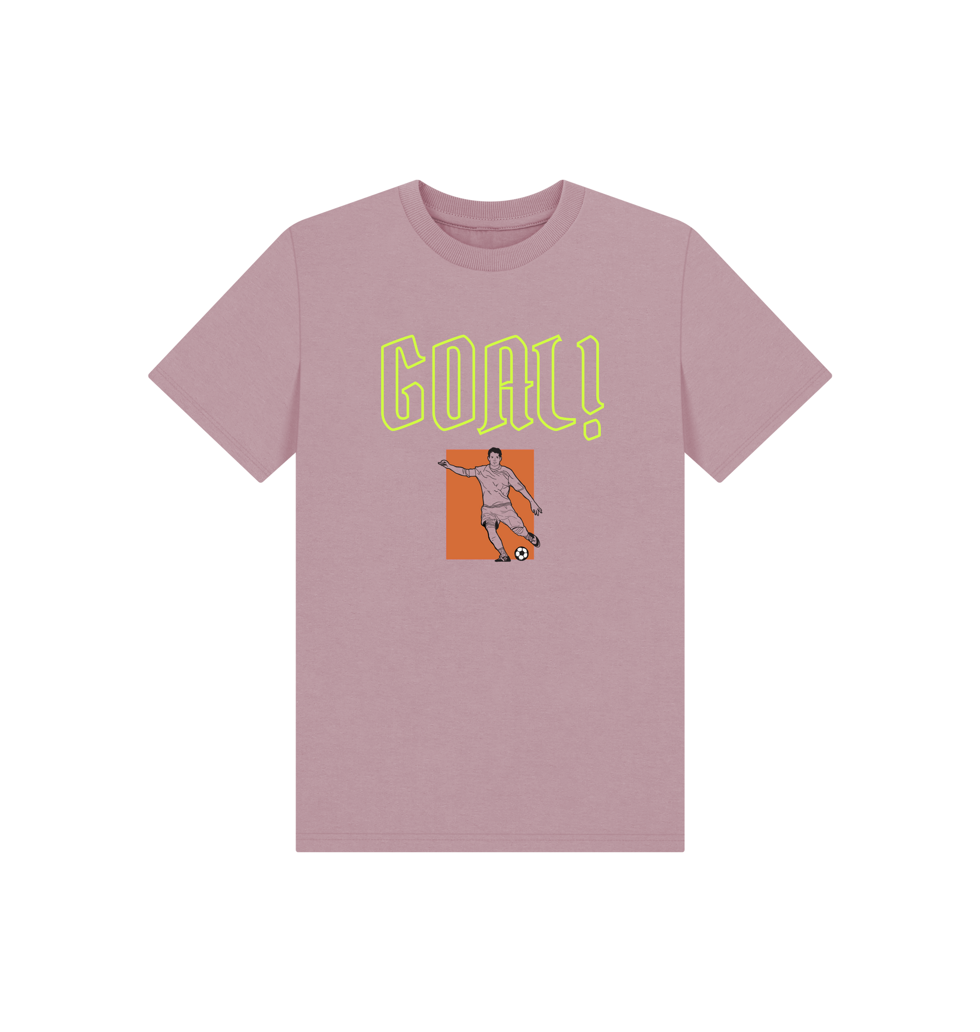 Mauve Printed Kids T-Shirt Front