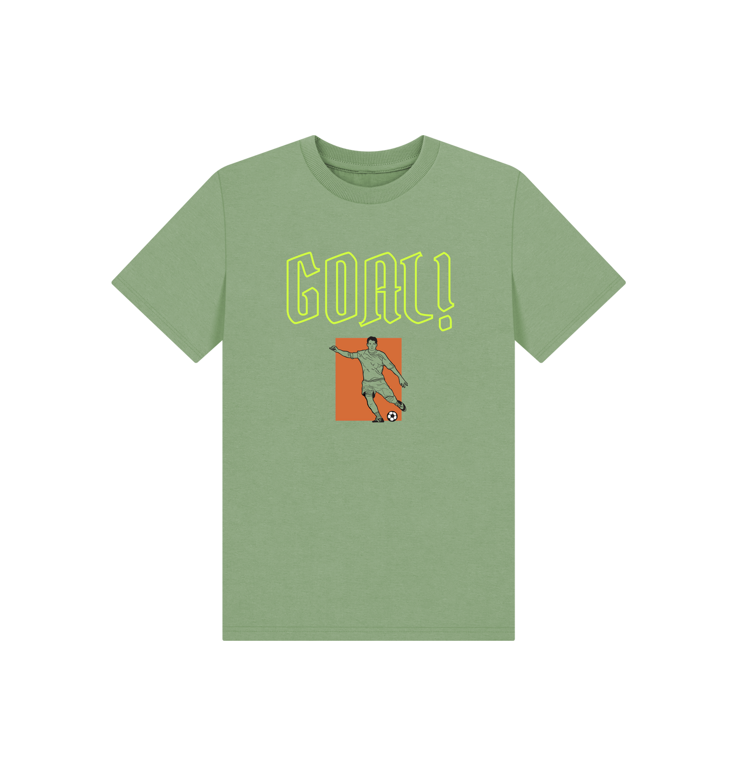 Sage Printed Kids T-Shirt Front