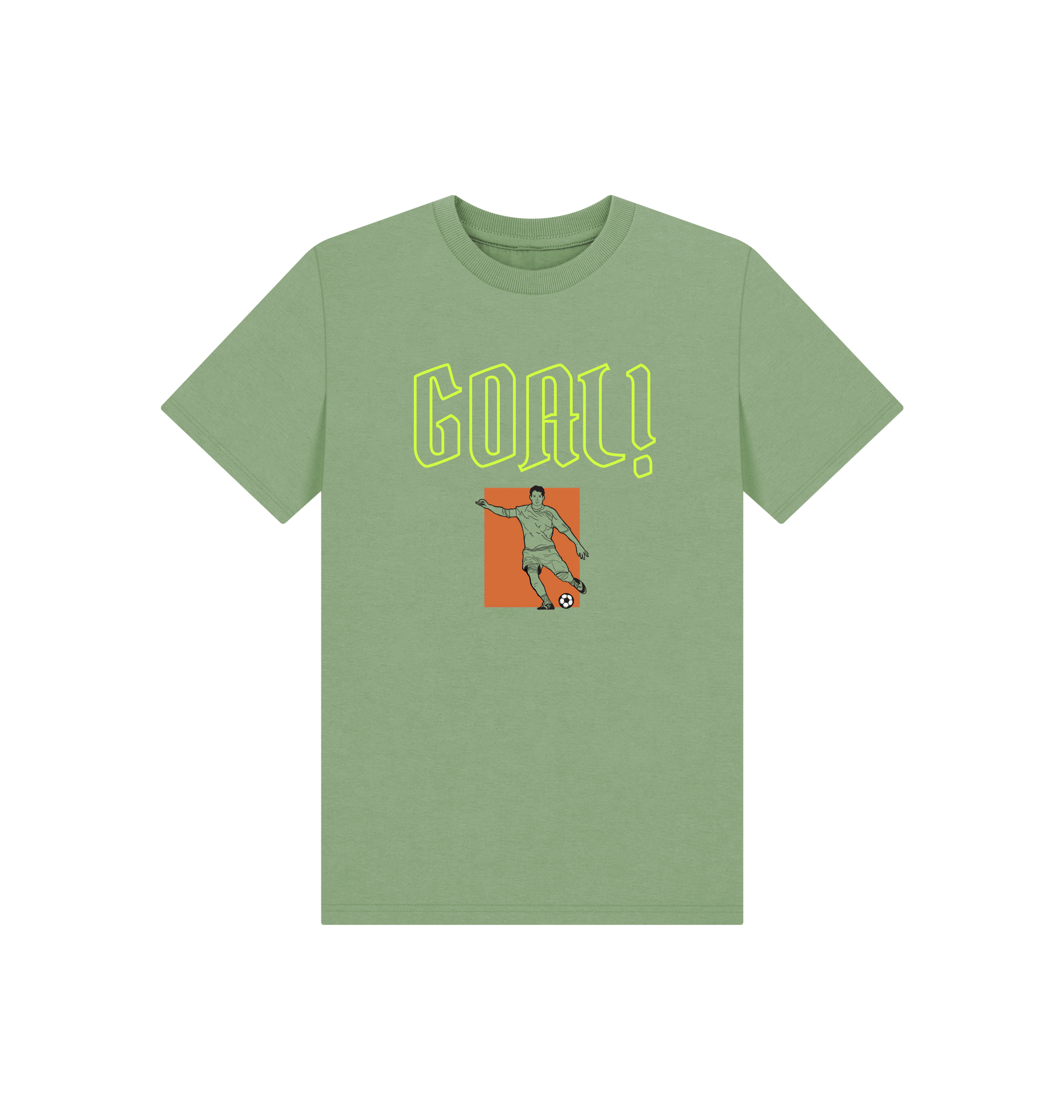 Sage Printed Kids T-Shirt Front