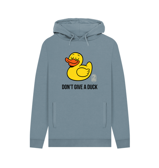 Stone Blue Printed Hoody Front