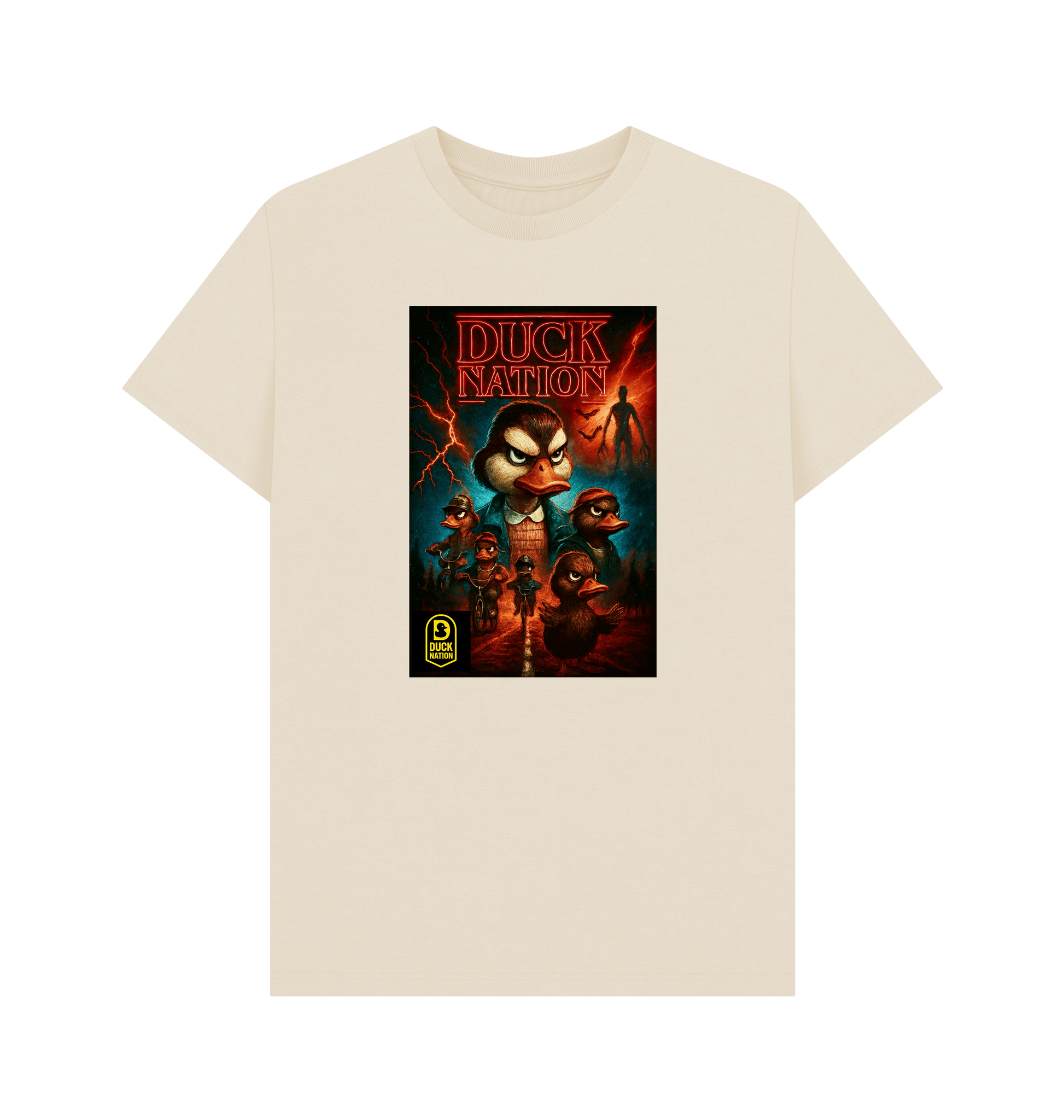 Unisex Duck Nation T-shirt with Unique Upside Down Theme Design - Duck Nation