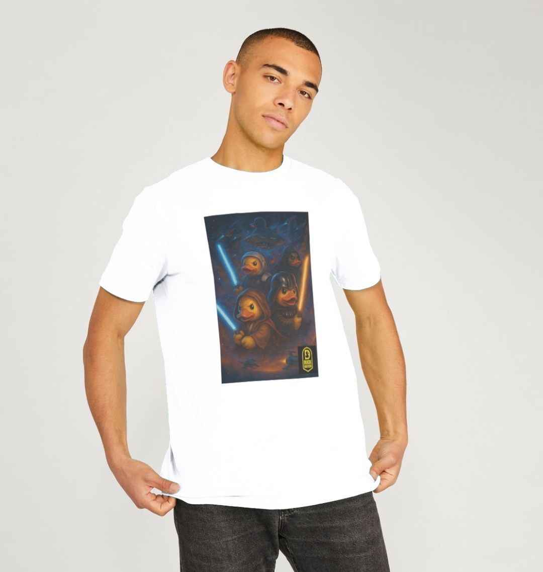 Unisex Adult Duck Nation Galaxy T-Shirt - Duck Wars Tee - Duck Nation