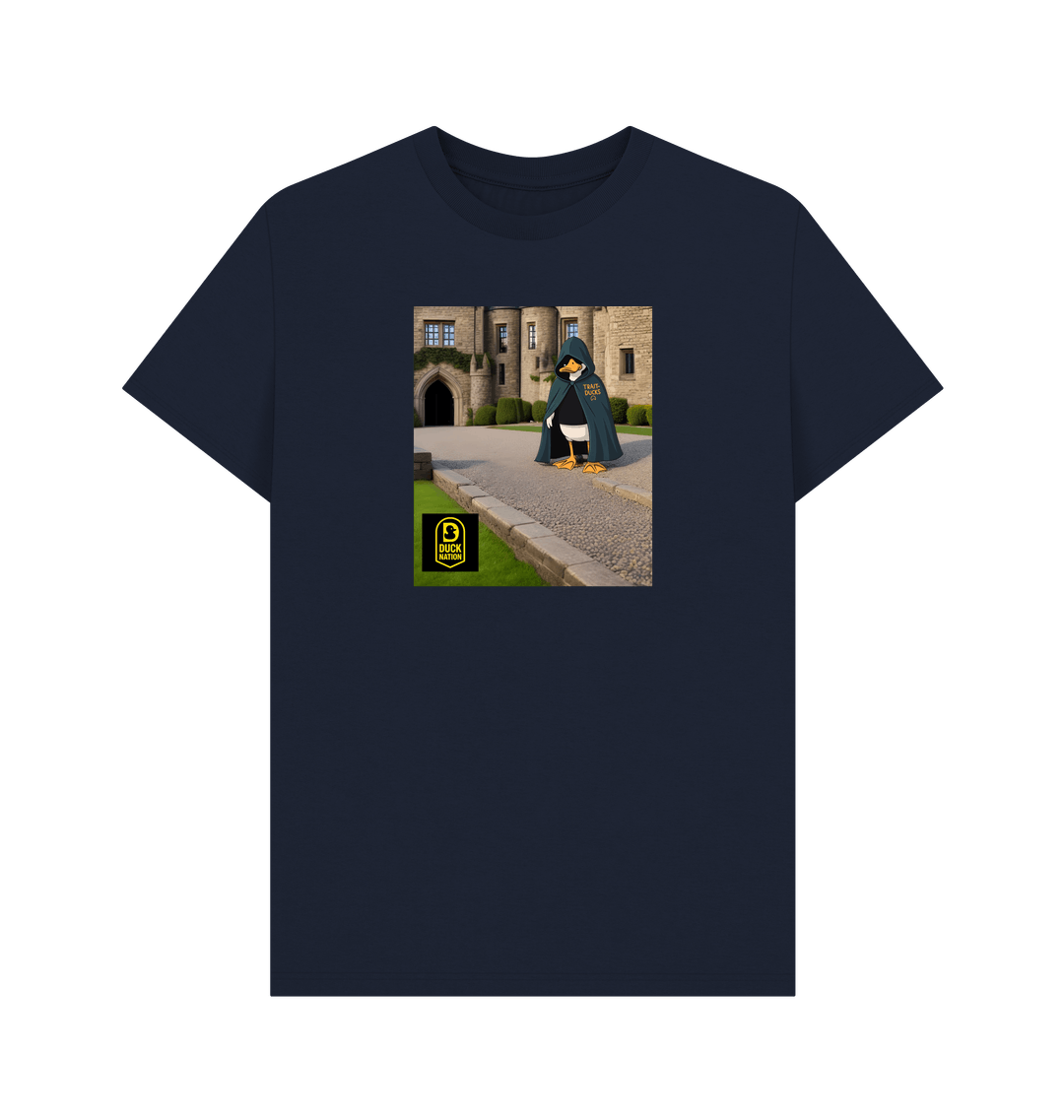 Navy Blue Printed T-shirt Front