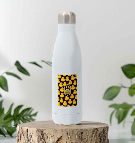 Duck Nation Water Bottle with Stylish Duck Wallpaper Design - Duck Nation