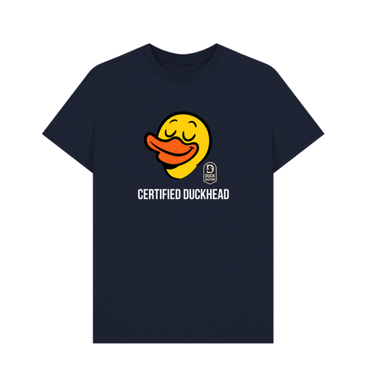 Navy Blue Printed T-shirt Front