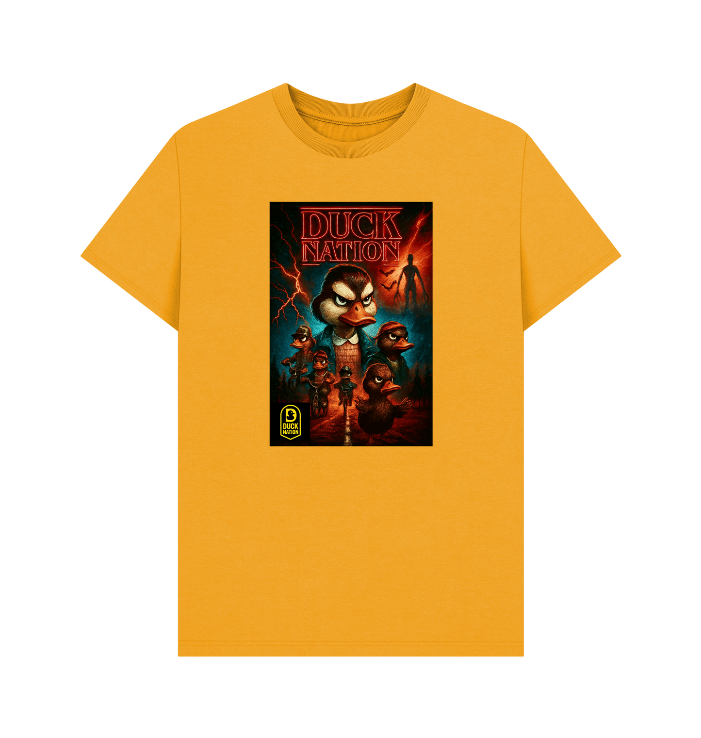 Unisex Duck Nation T-shirt with Unique Upside Down Theme Design - Duck Nation