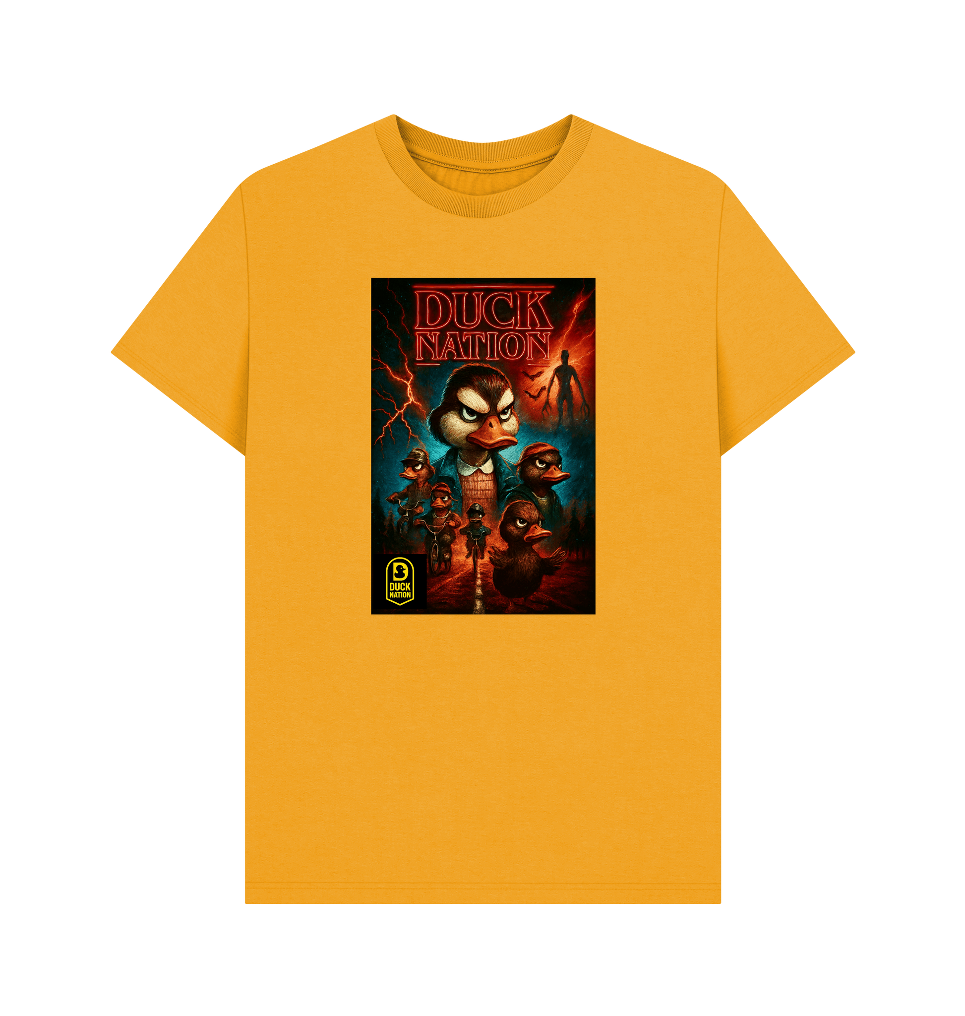 Unisex Duck Nation T-shirt with Unique Upside Down Theme Design - Duck Nation