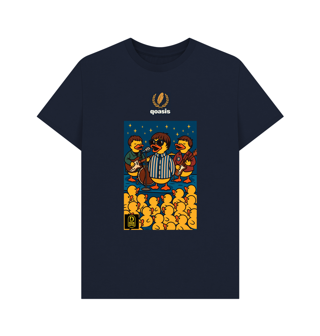 Navy Blue Printed T-shirt Front