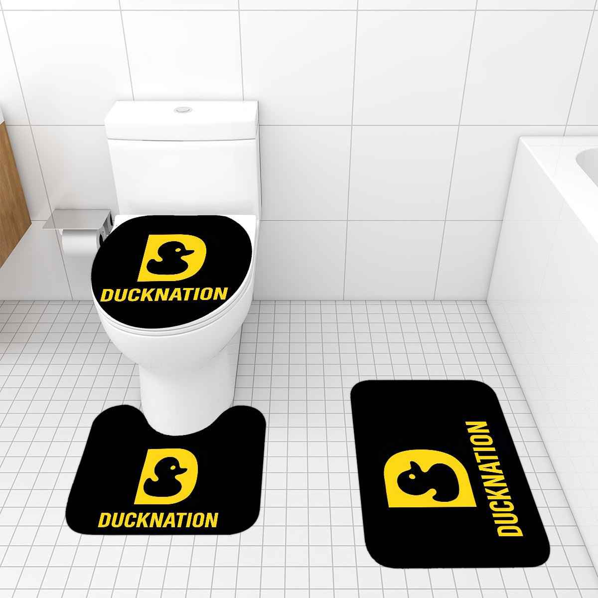 Bathroom Rugs Set 3 Pcs - Soft, Absorbent & Stylish Bathroom Rugs Set - Duck Nation