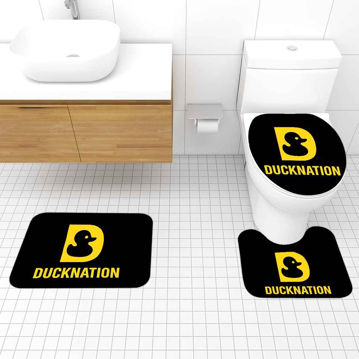 Bathroom Rugs Set 3 Pcs - Soft, Absorbent & Stylish Bathroom Rugs Set - Duck Nation