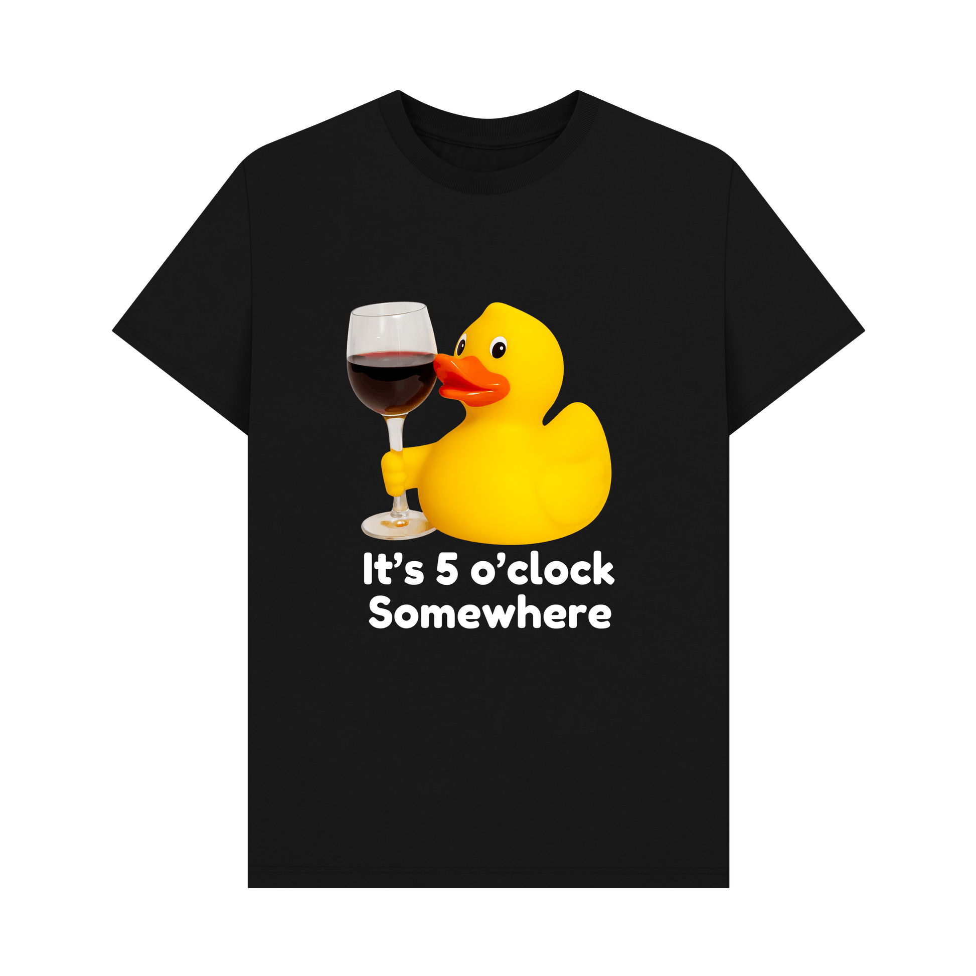 Black Printed T-shirt Front