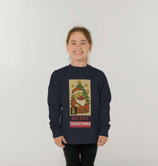 Kids Christmas Jumper - Duck Nation Santa Jumper for Kids - Duck Nation