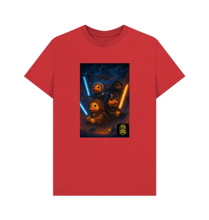 Unisex Adult Duck Nation Galaxy T-Shirt - Duck Wars Tee - Duck Nation