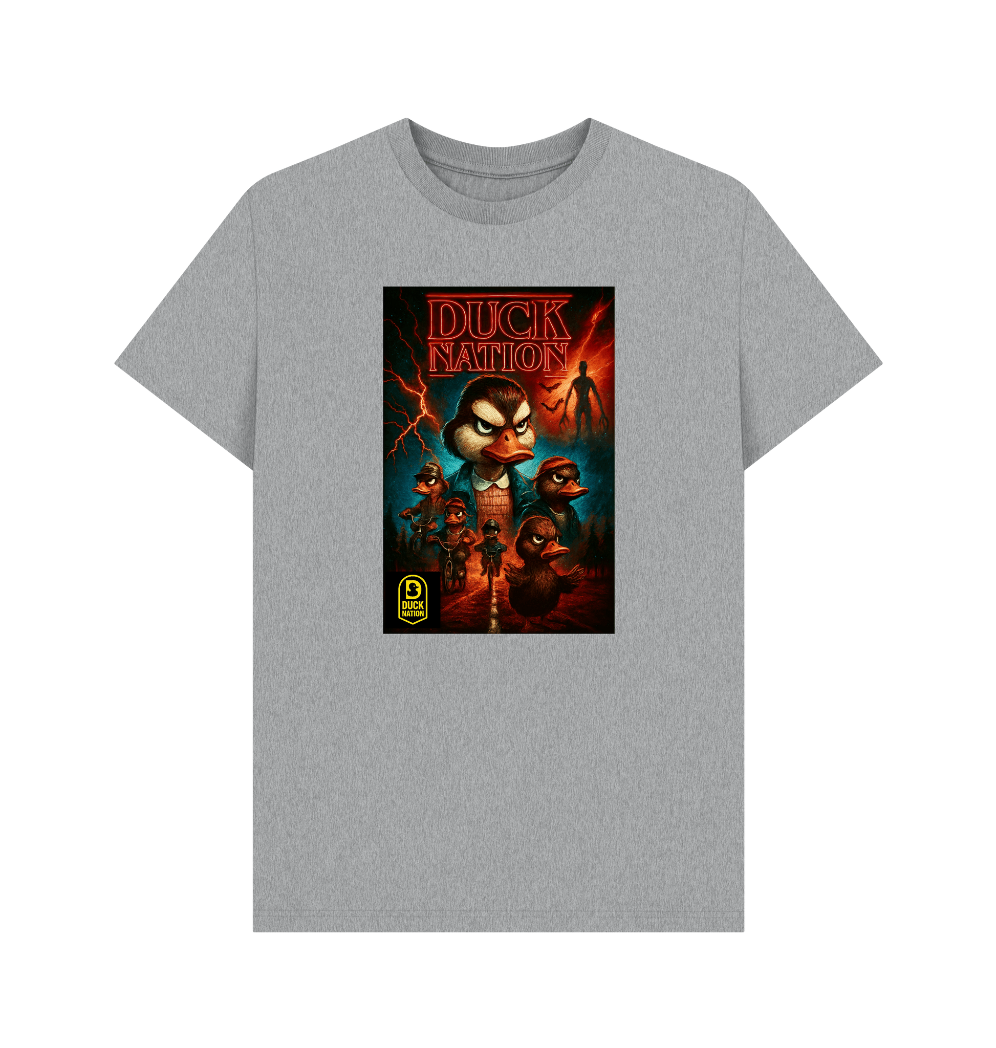 Unisex Duck Nation T-shirt with Unique Upside Down Theme Design - Duck Nation