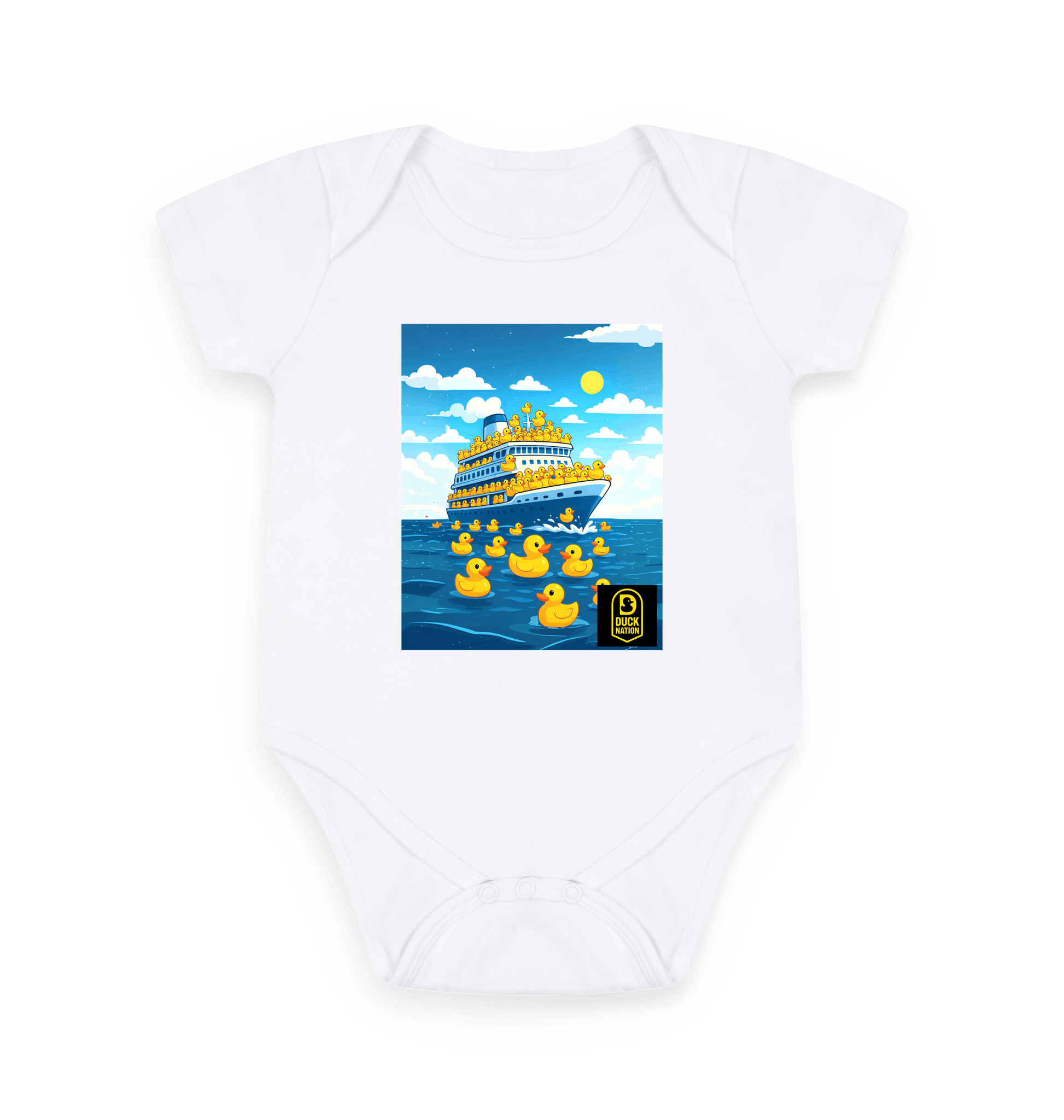 Baby Duck Nation Just Cruising Sleepsuit - Adorable Baby Duck Sleepsuit for Cozy Comfort - Duck Nation