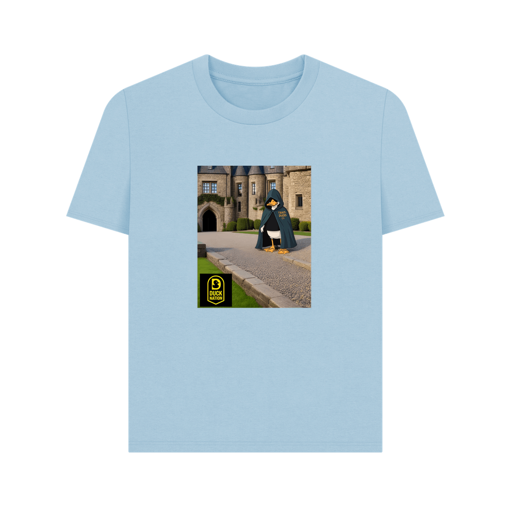 Milky Blue Printed T-shirt Front