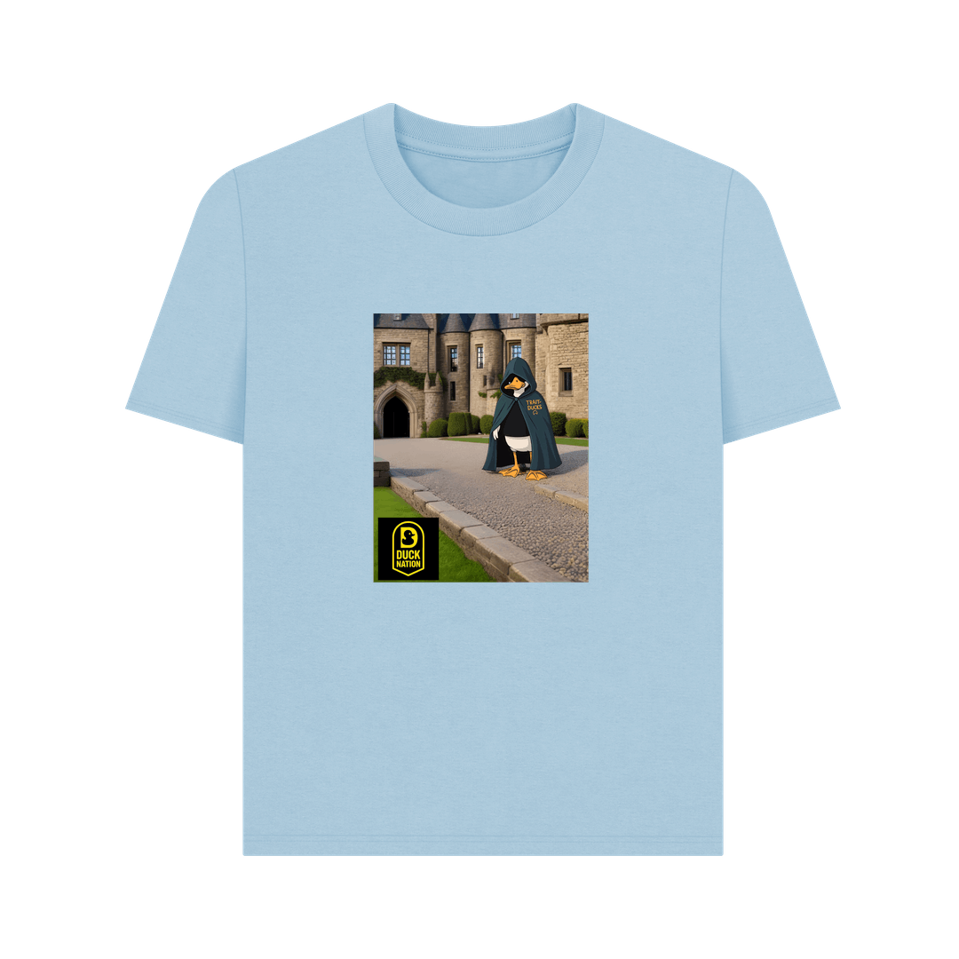 Milky Blue Printed T-shirt Front