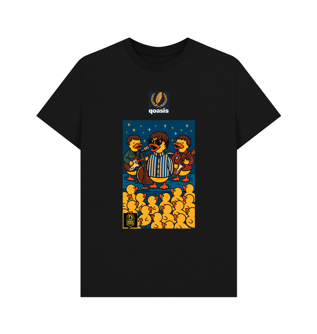 Black Printed T-shirt Front