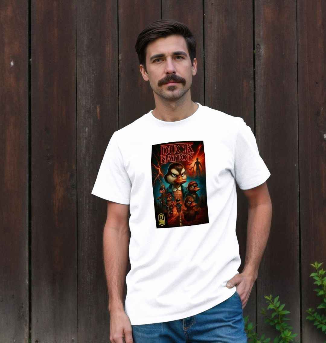 Unisex Duck Nation T-shirt with Unique Upside Down Theme Design - Duck Nation