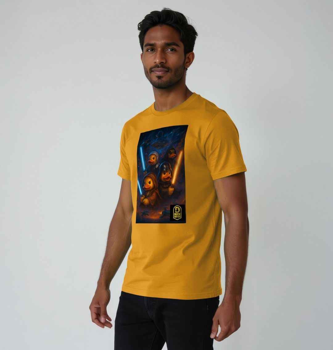 Unisex Adult Duck Nation Galaxy T-Shirt - Duck Wars Tee - Duck Nation