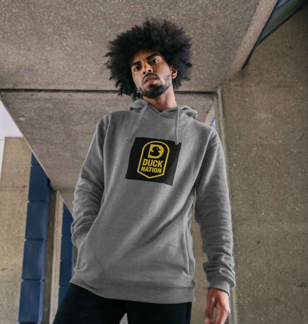 Men’s Hoodie with DN Logo Design - Duck Nation